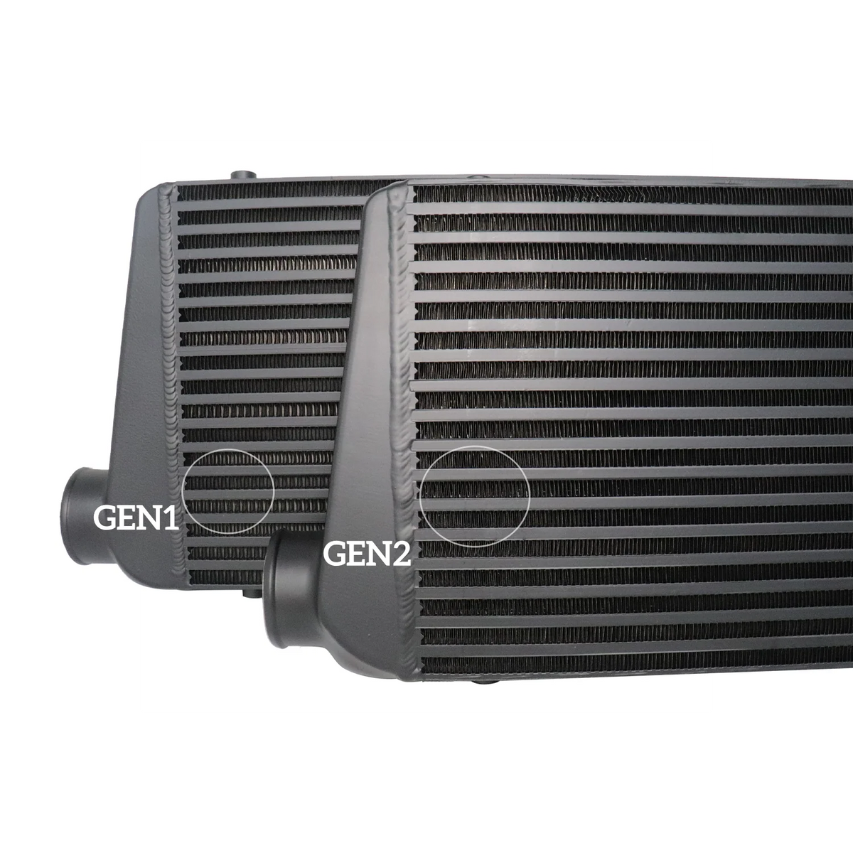 Pulsar PSR Gen2 Universal Performance Intercoolers with Higher Fin Density 600x300x76mm 600x300x100mm
