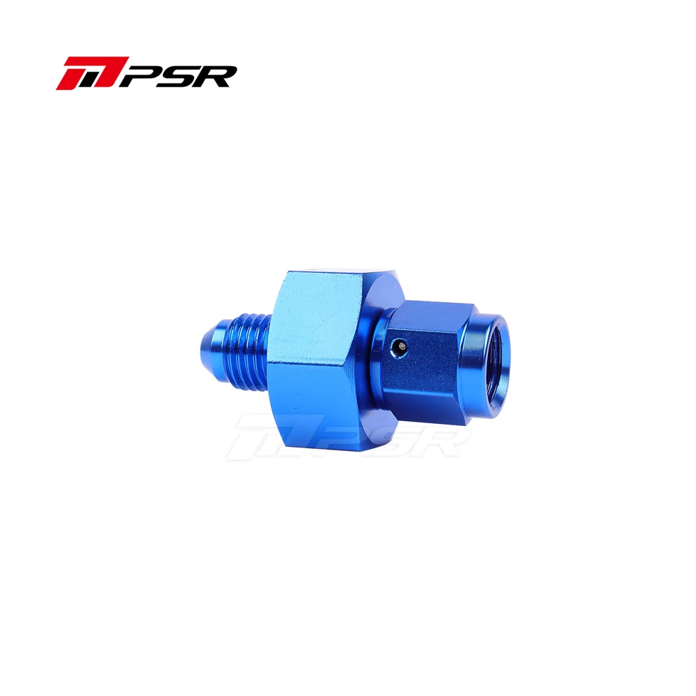 Pulsar PSR Fitting 4AN Male to Female with 1/8 NPT Port Aluminum Blue (PULSAR-FIT0004)