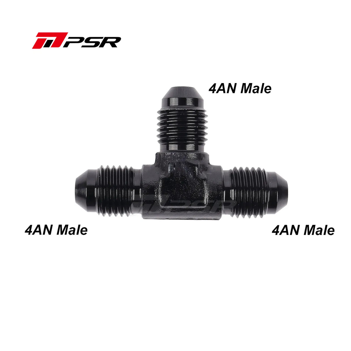Pulsar PSR 4AN Male Flare Tee Fitting Union Adapter Aluminum Black (PULSAR-ADP0004)