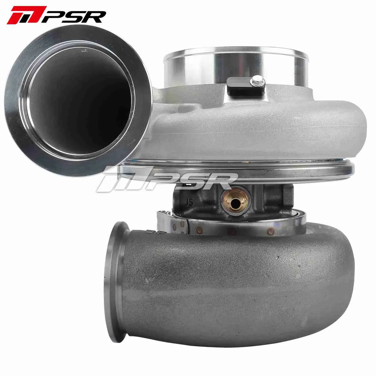 Pulsar Turbochargers Turbochargers Standard / 1.15 A/R Dual V-Band / None Pulsar PSR REVERSE ROTATION 7975G Dual Ball Bearing Turbocharger HP Rating 1450 SR