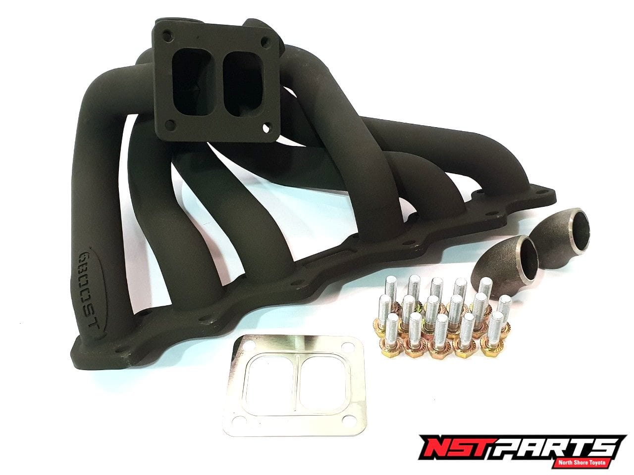 6BOOST MANIFOLDS 6Boost Turbo Exhaust Manifold / 2JZGTE / T4 Twin Scroll Single Turbo Conversion 6Boost Turbo Exhaust Manifold / 2JZGTE / T4 Twin Scroll Single Turbo Conversion SR