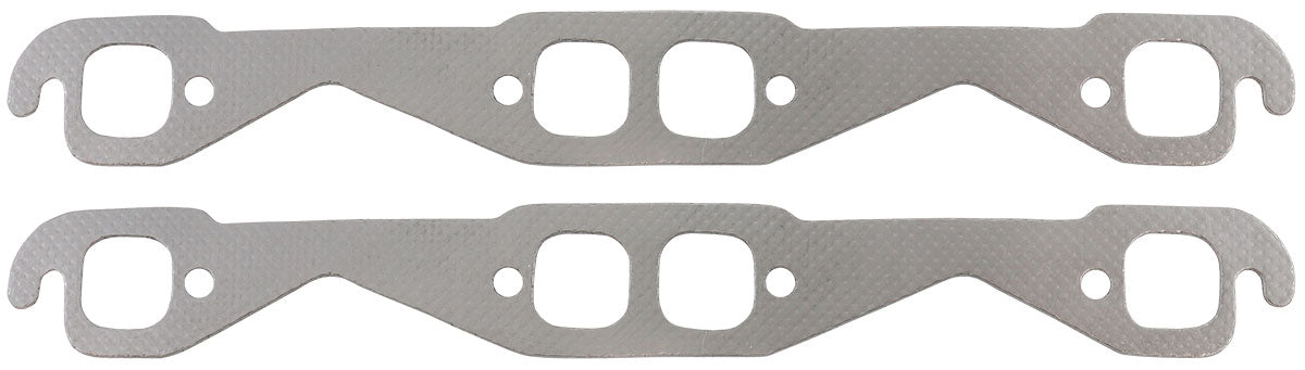 Aeroflow Small Block Chev 350 Perforated Steel Exhaust Gaskets - AF1854-1212-2