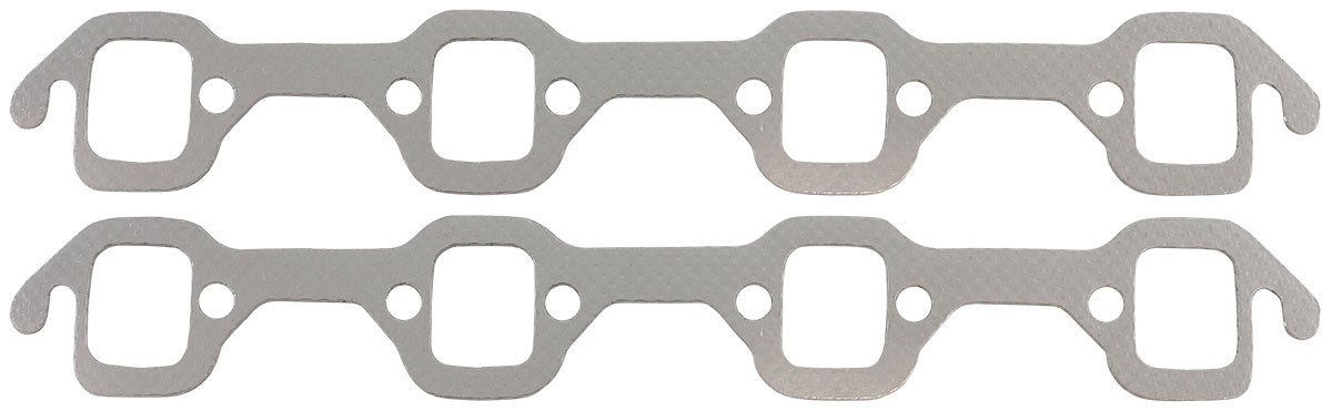 Aeroflow Small Block Ford Windsor Perforated Steel Exhaust Gaskets - AF1854-1512-1