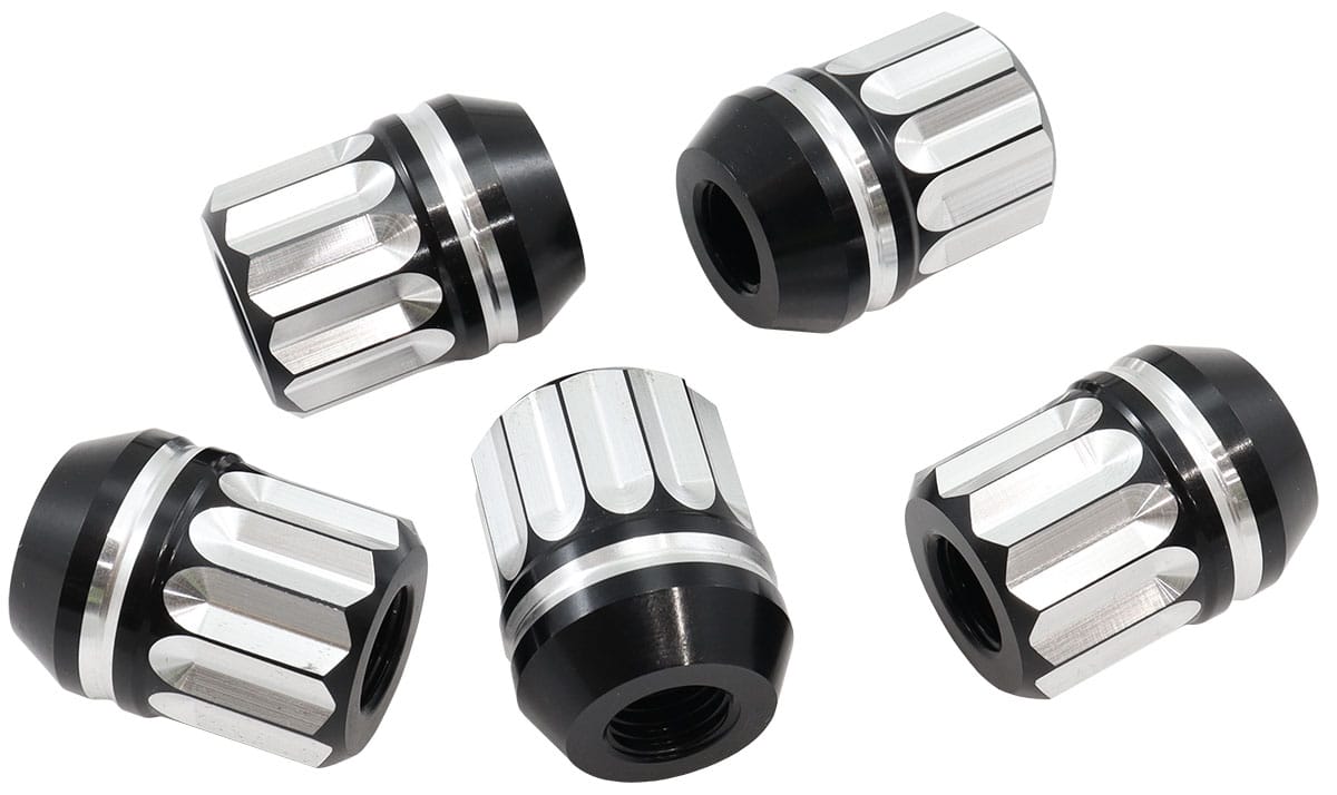 Aeroflow Acorn Short Open Aluminium 12 Point Wheel Nuts - 7/16-20"