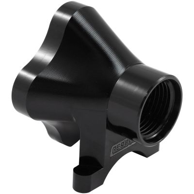 Aeroflow 5 Port Inline Distribution Block - Black Finish - AF936-12-08BLK