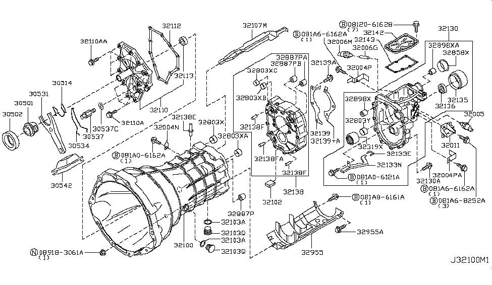 GKTech CD Gearbox Front Cover Assembly (32110-CD000)