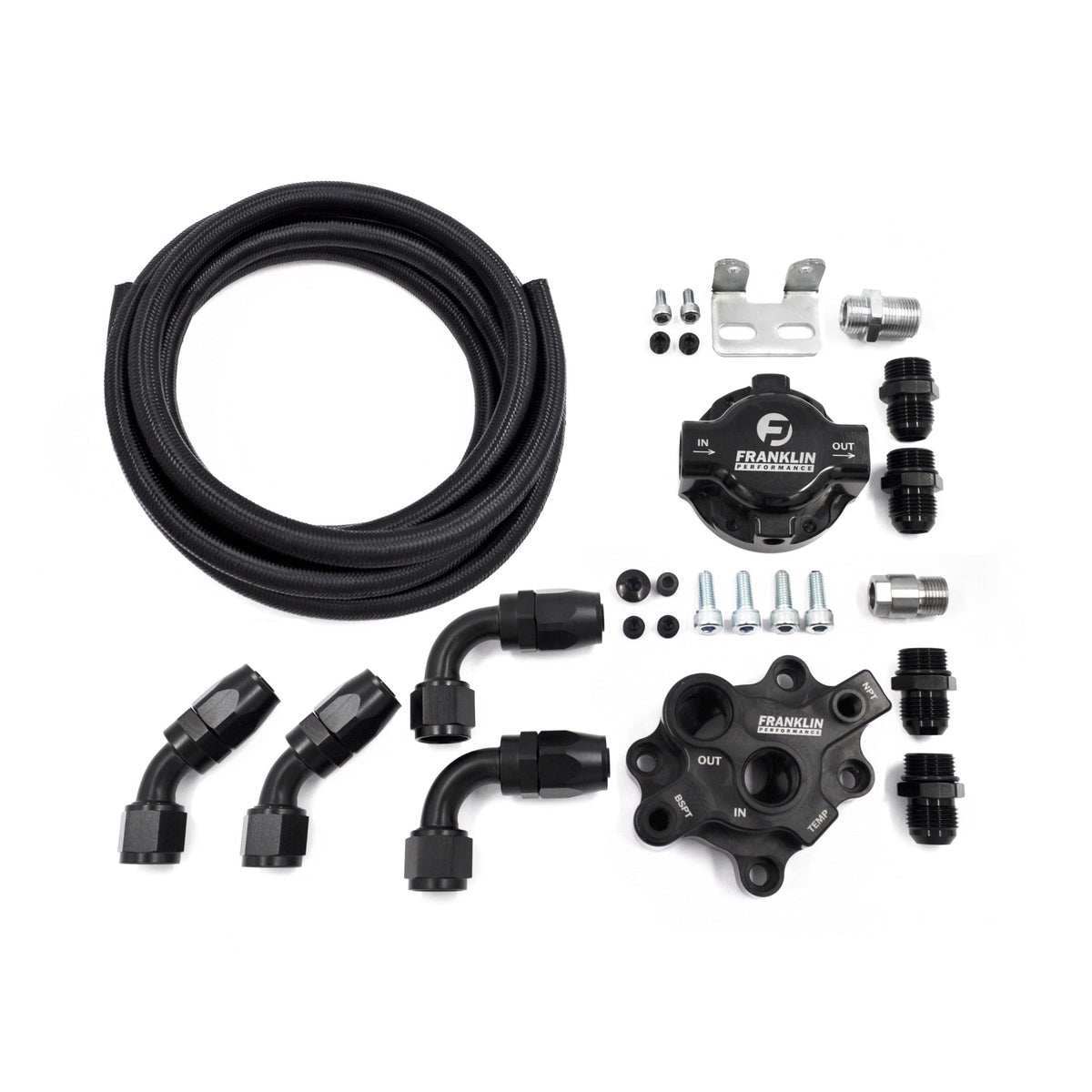 Franklin Performance Bolt-On Oil Filter Relocation Kit Suits Nissan RB Engines (Bolt-OnOilRelocationKit)