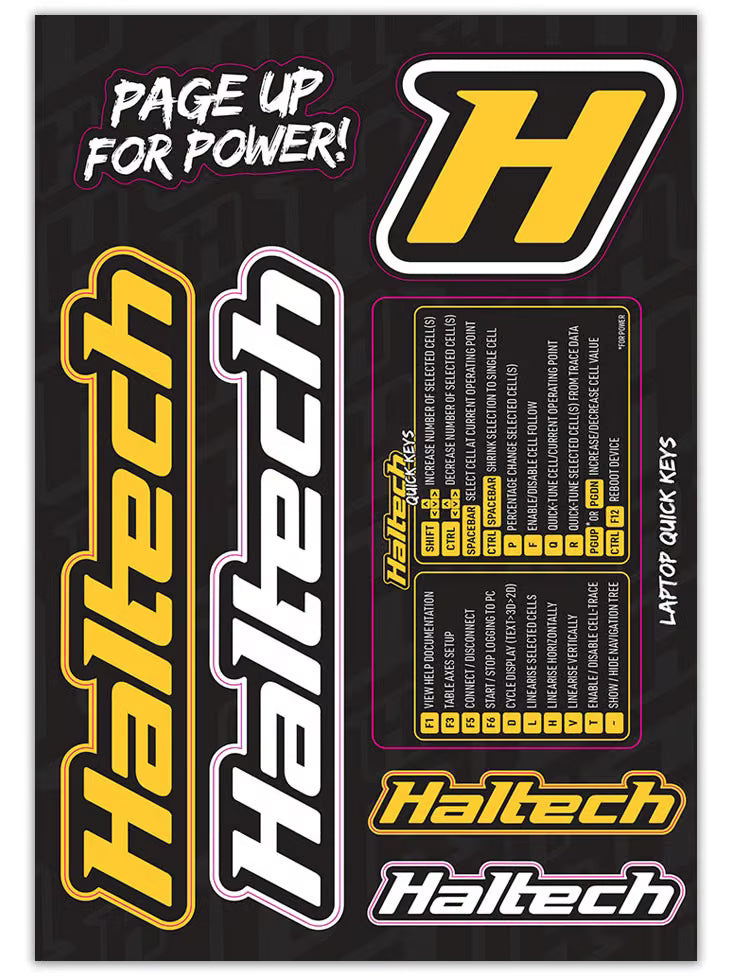 HT-300110 Haltech Sticker Sheet