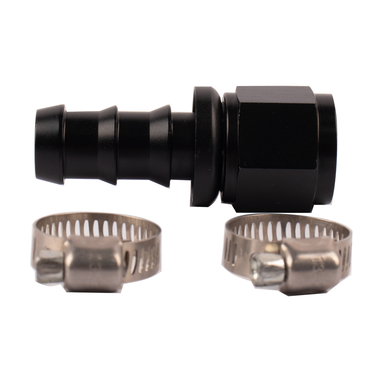 Pulsar PSR Push‑Lock Barb Hose Fitting — -10AN (Straight & 45°)