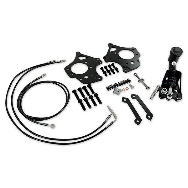 GKTech 2 Pot Nissan dual caliper Hidden Hydraulic handbrake setup (HDDN-HBRK-KIT)
