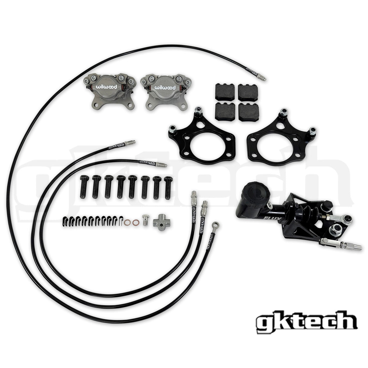 GKTech S-chassis dual caliper Hidden Hydraulic handbrake setup (HDDN-HBRK-KIT2)