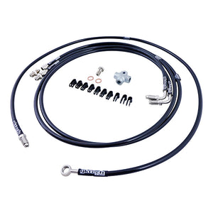 GKTech Toyota JZX Wilwood Stand Alone SS Braided Brake Line Kit (JZXX-DUAL)