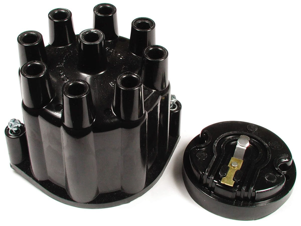 ACCEL Black, Socket Style, suit Chev V8 Accel Distributor Cap & Rotor Button Kit AC8124ACC SR
