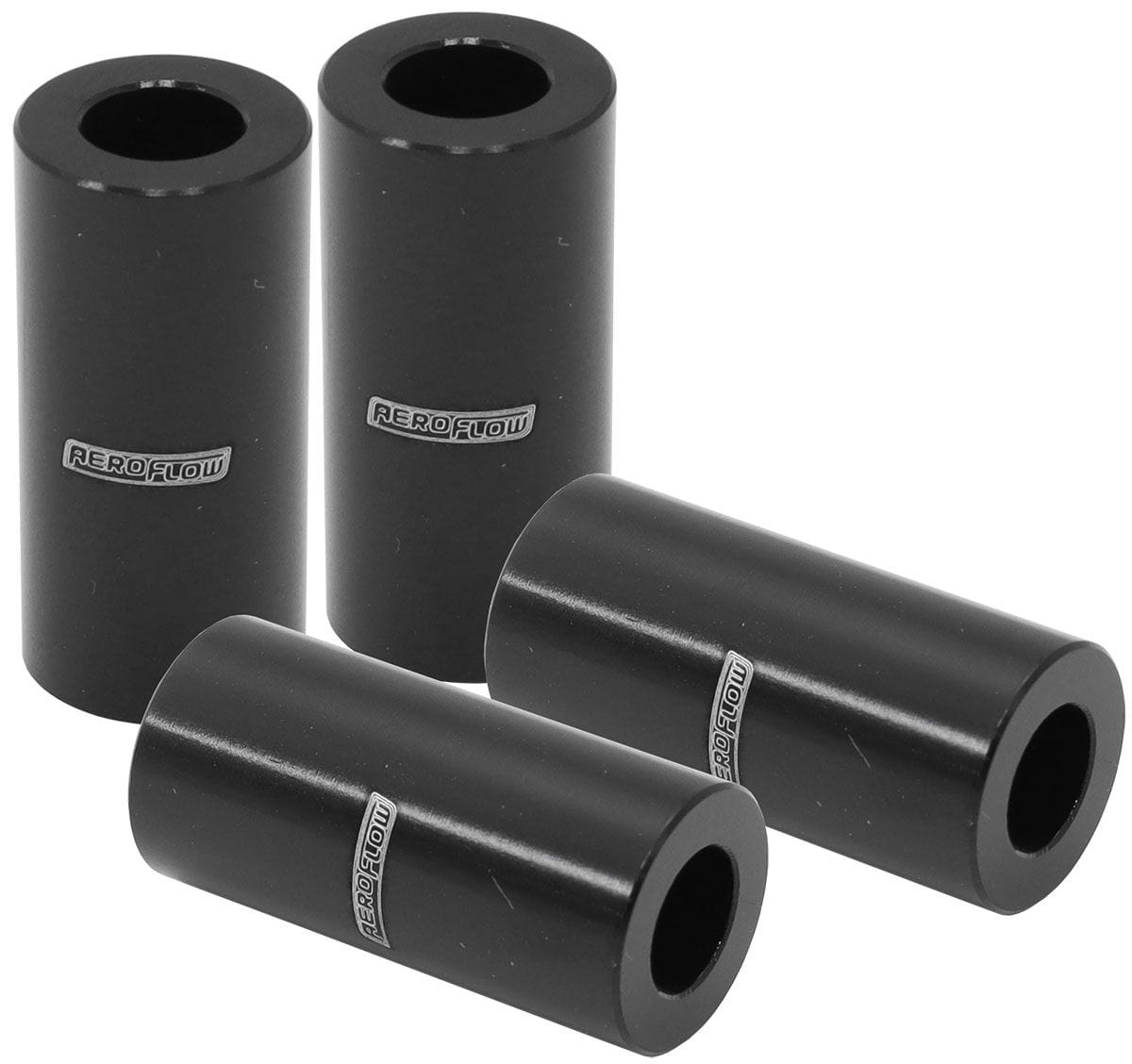 Aeroflow Performance Aeroflow Aeroflow Billet Aluminium Bolt Spacers, Black (AF64-4379BLK) SR