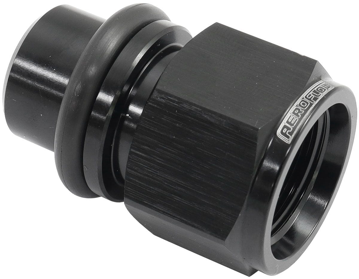 Aeroflow Performance Aeroflow Aeroflow Ford Falcon BA - BF - FG Billet -8ORB Thermostat Housing Press in Adapter (AF64-4043BLK) SR