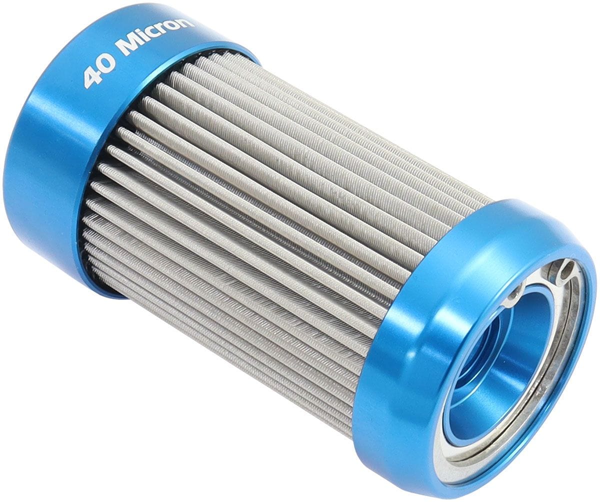 Aeroflow Aeroflow Aeroflow Replacement 40 Micron Stainless Steel Element with 1 Bar (14psi) Relief (AF59-2444BP) SR