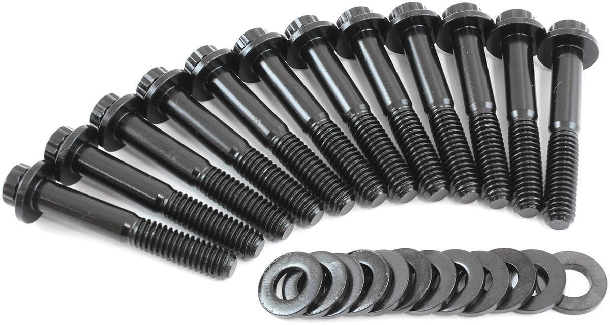 Aeroflow Aeroflow Aeroflow Small Block Ford Windsor Intake Bolts - Black Finish (AF37-1210) SR
