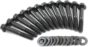 Aeroflow Small Block Ford Windsor Intake Bolts - Black Finish (AF37-1210)