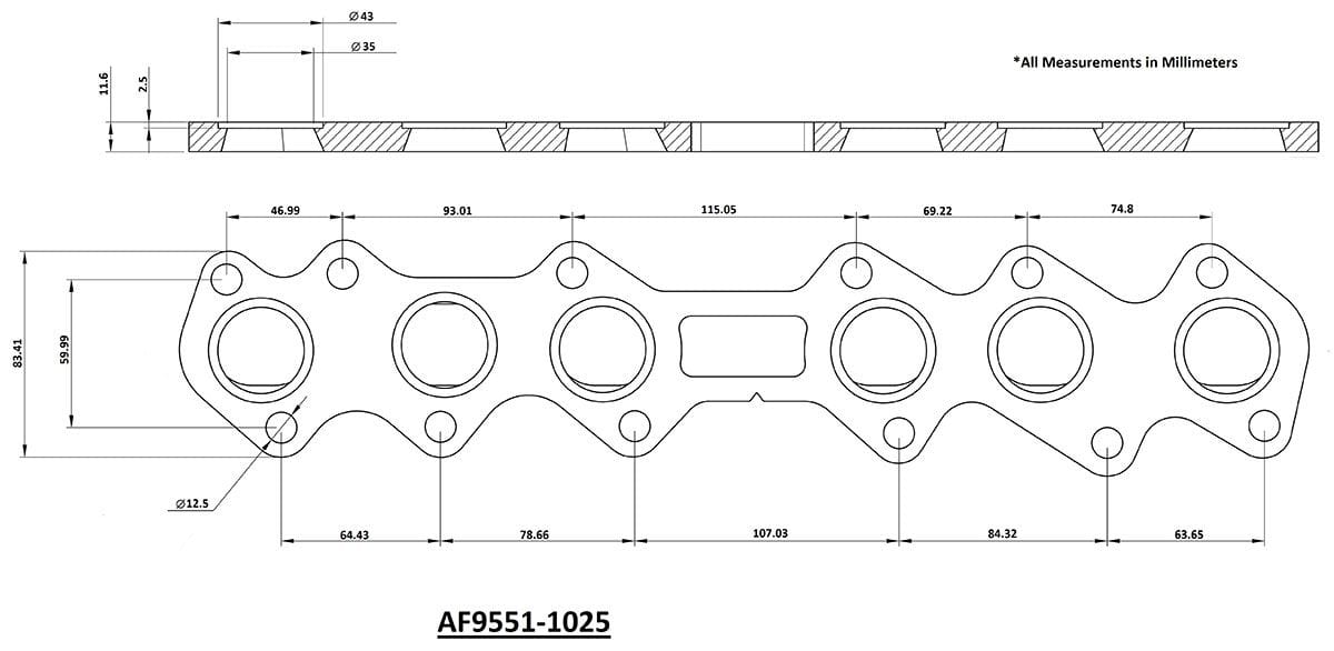 Aeroflow Performance Aeroflow Aeroflow Toyota 2JZ-GTE Stainless Steel Header Flange (AF9551-1025SS) SR