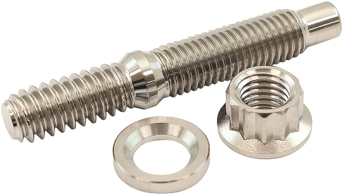 Aeroflow Performance 1/4" TITANIUM STUD WASHER NUT (AF55-3000) SR