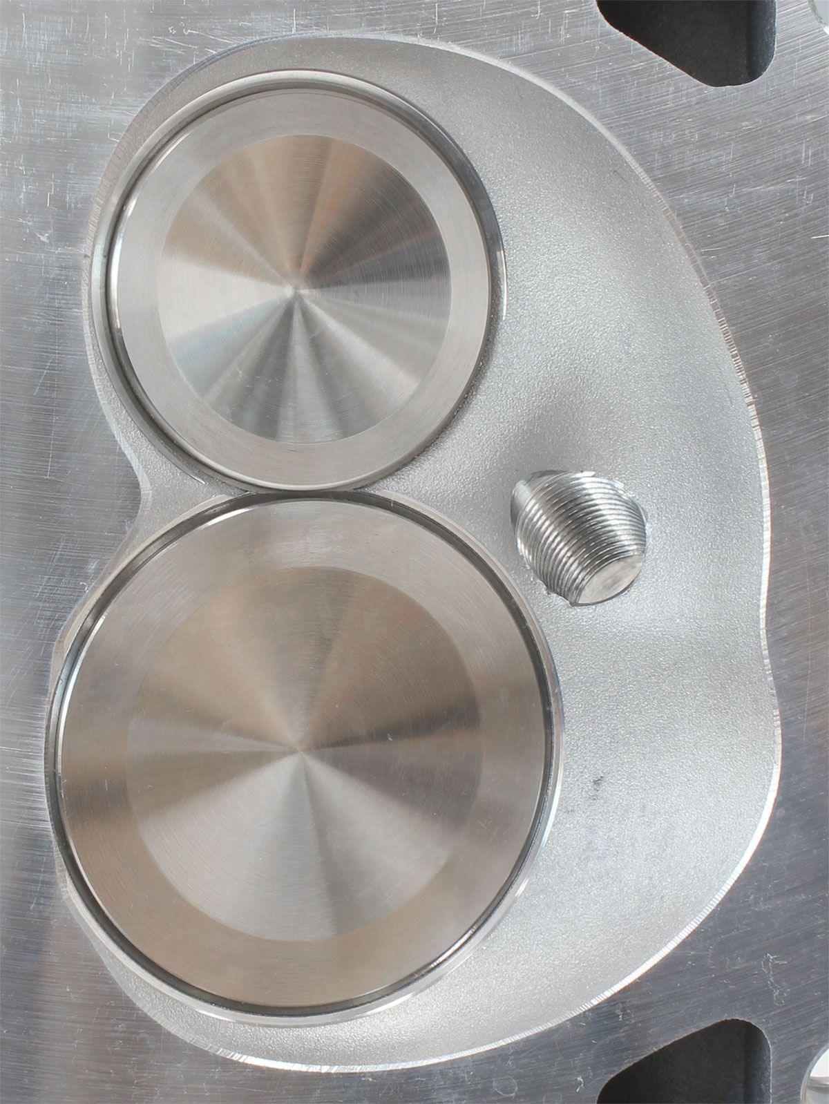 Aeroflow Performance 2.10" x 1.25" Intake Port, 1.35" x 1.35" Exhaust Port Aeroflow Complete Small Block Ford Windsor 289-351 185cc Aluminium Cylinder Heads with 58 SR