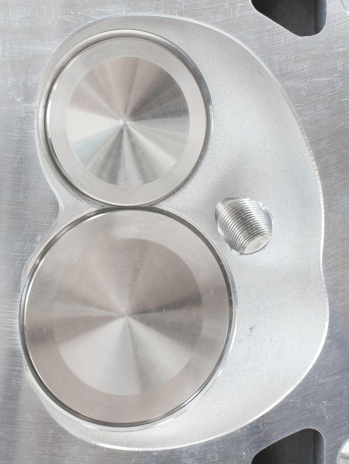 Aeroflow Performance 2.13" x 1.28" Intake Port, 1.40" x 1.40" Exhaust Port Aeroflow Complete Small Block Ford Windsor 289-351 203cc Aluminium Cylinder Heads with 58 SR