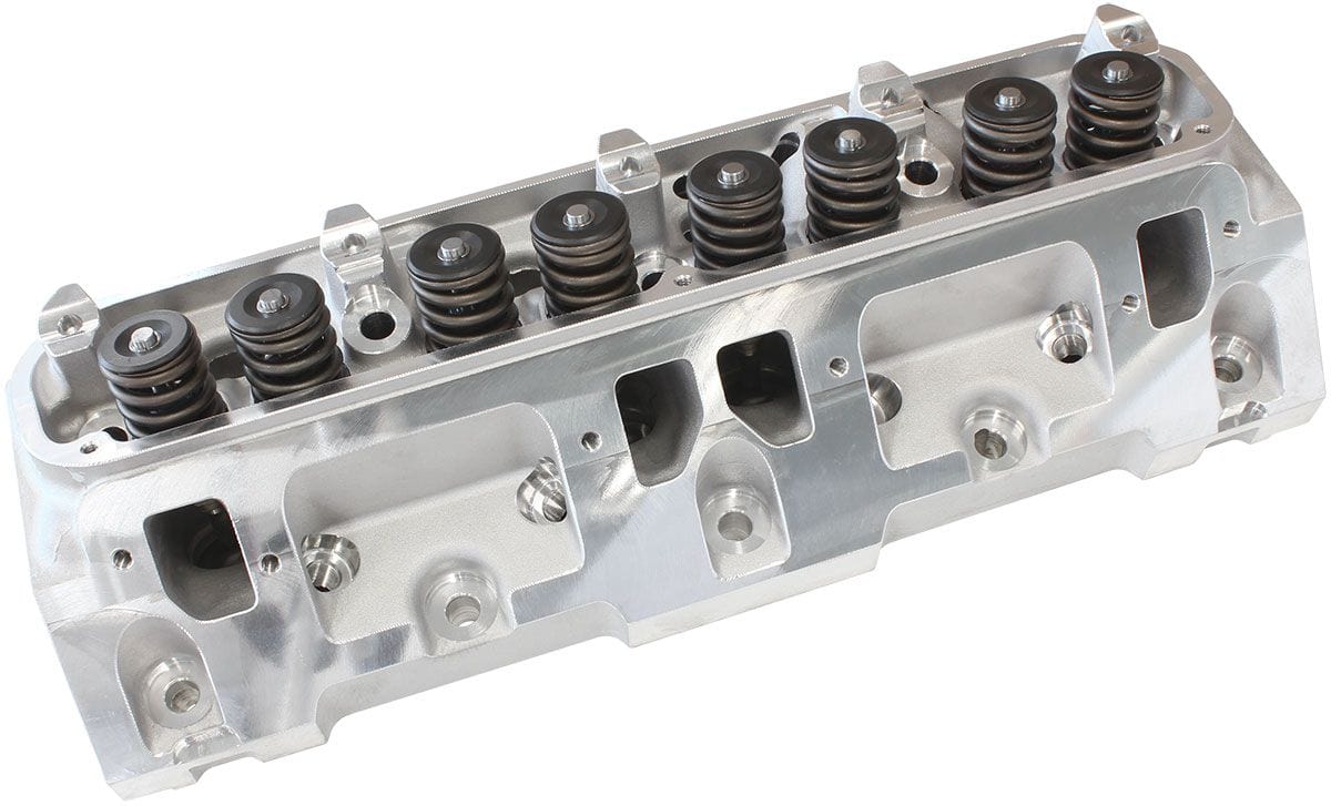 Aeroflow Performance 2.28" x 1.16" Intake Port, 1.75" x 1.25" Exhaust Port Aeroflow Complete Small Block Chrysler 318-360 179cc Aluminium Cylinder Heads with 63cc C SR