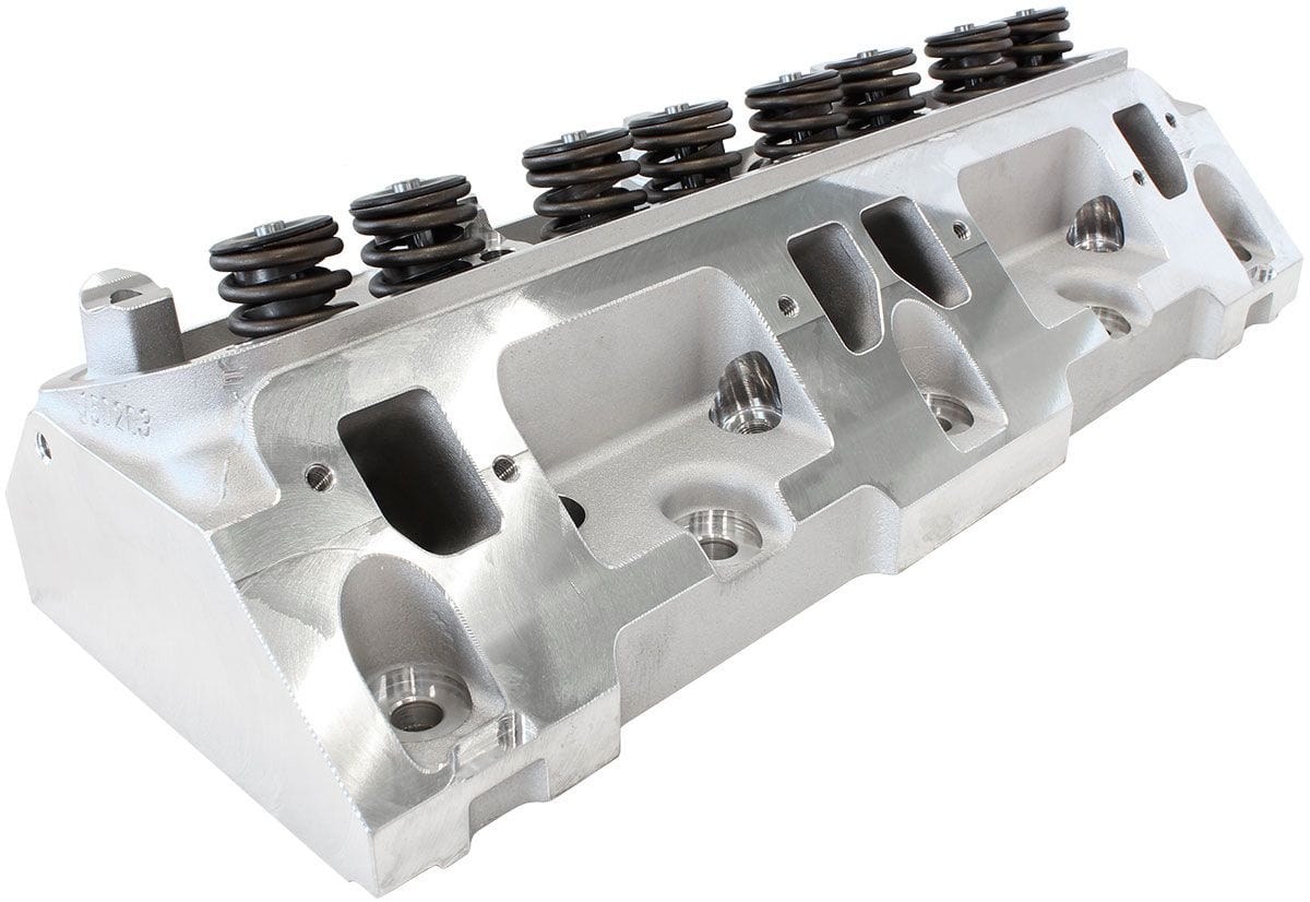 Aeroflow Performance 2.28" x 1.16" Intake Port, 1.75" x 1.25" Exhaust Port Aeroflow Complete Small Block Chrysler 318-360 179cc Aluminium Cylinder Heads with 63cc C SR