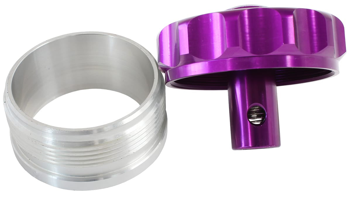 Aeroflow Performance 2" ALUM WELD BUNG AND CAP (AF460-32-RV-PUR) SR