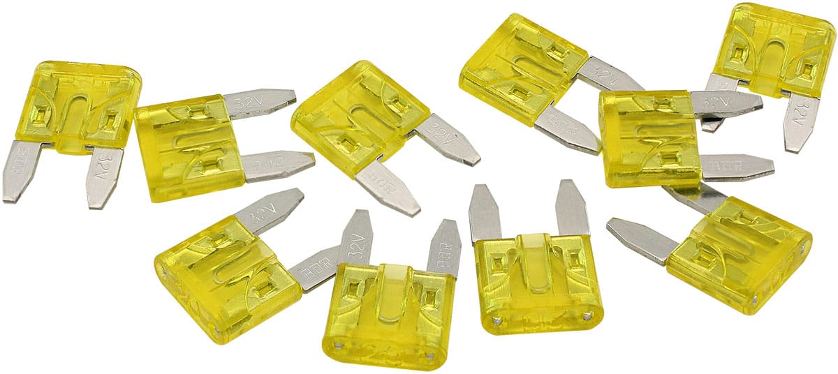 Aeroflow Performance 20 AMP MINI BLADE FUSE YELLOW SR