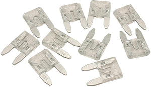 25 AMP MINI BLADE FUSE CLEAR