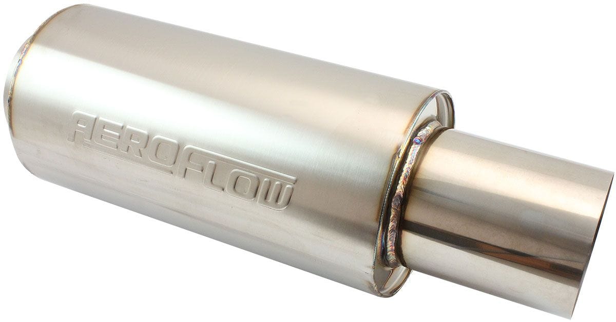 Aeroflow Performance 3" ROUND MUFFLER CENTRE CENTRE SR