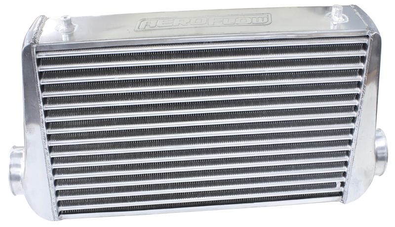 Aeroflow Performance 3" Slip On Inlet and Outlet with 2 M8x1.25mm Mounting Bosses CLEARANCE Aeroflow 450x300x76mm Street Series Aluminium Intercooler, Polished Finish AF90-1001 SR