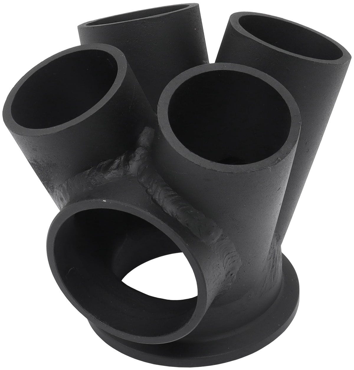 Aeroflow Performance 4 into 1 Round Turbo Merge Collector with 1-1/4" Tube Size, V-Band Flange 4 into 1 Round Turbo Merge Collector with 1-1/4" Tube Size, V-Band Fla SR