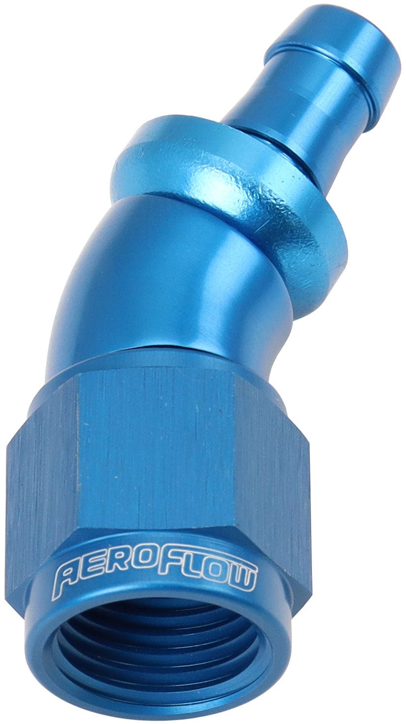 Aeroflow Performance -6AN TO 5/16" BARB 30 DEG FULL (AF517-06-05) SR