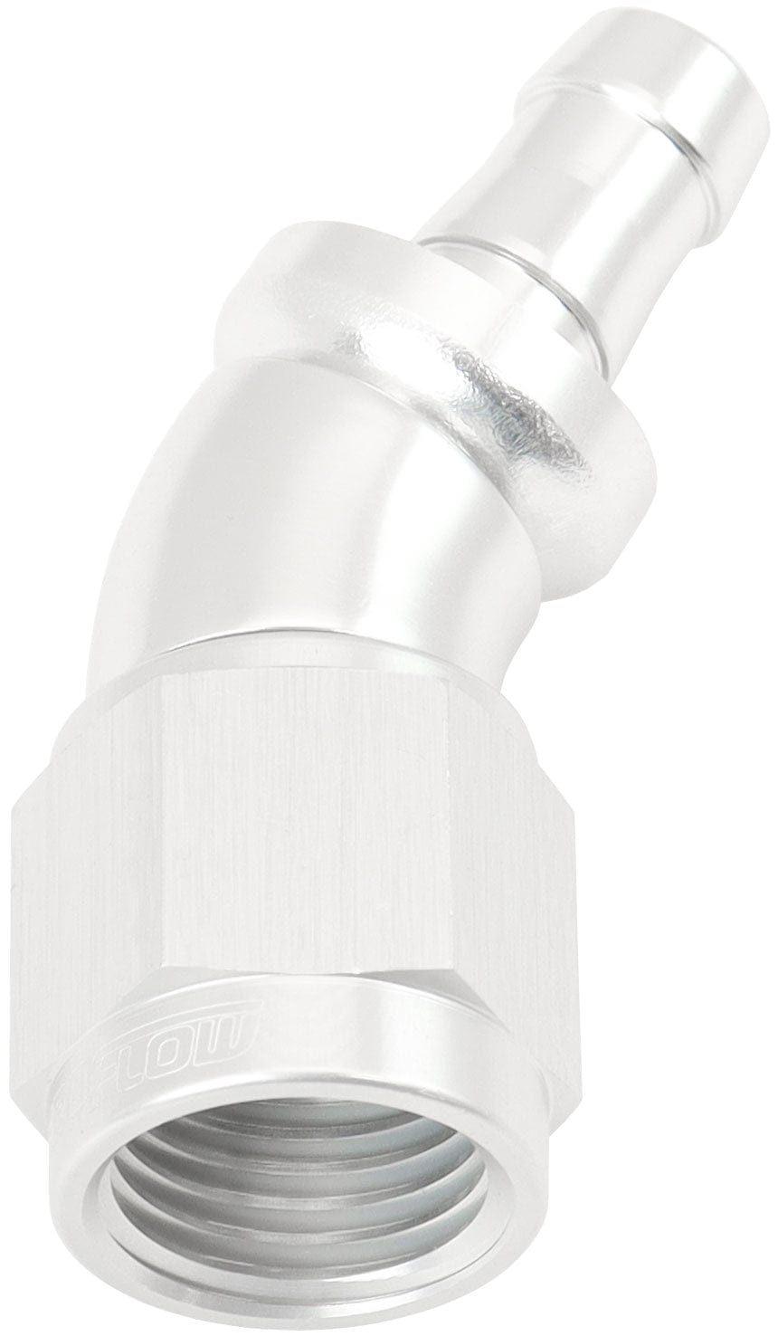 Aeroflow Performance -6AN TO 5/16" BARB 30 DEG FULL (AF517-06-05S) SR