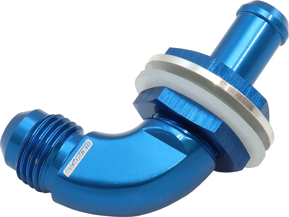 Aeroflow Performance 90 DEG BULKHEAD FITTING -6AN to 3/8" SR