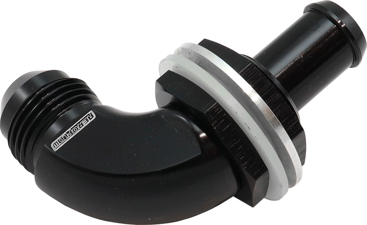 Aeroflow Performance 90 DEG BULKHEAD FITTING -8AN to 1/2" SR