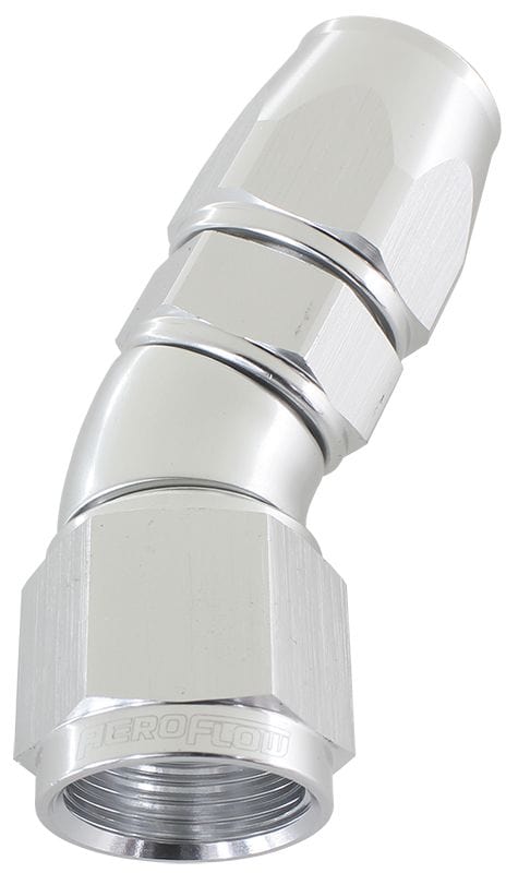 Aeroflow Performance Aeroflow 12 / Silver 570 Series PTFE 30° Hose End AF577. Suits 200 & 250 Series Hose SR
