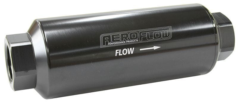 Aeroflow Performance Aeroflow 12AN / 40 / Silver Pro Filter with -12 ORB Ports. 5-1/2" x 2" SR