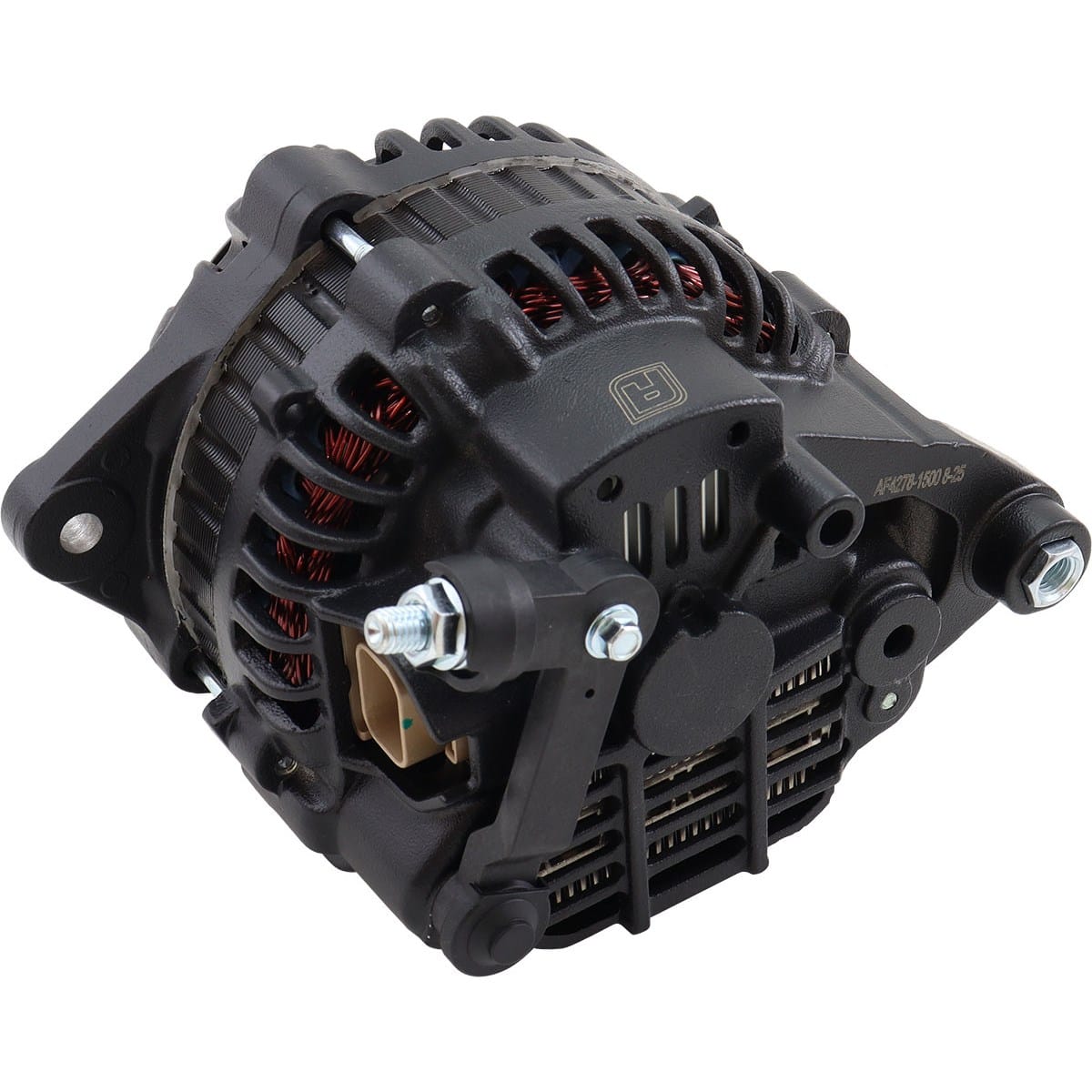 Aeroflow Performance Aeroflow 130 AMP High Output Direct Fit Alternator - Black SR