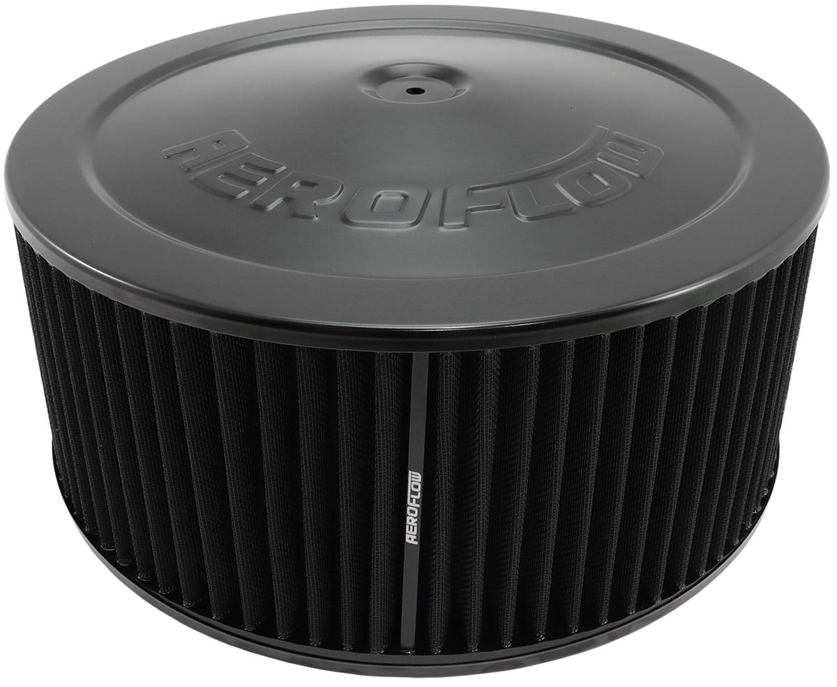 Aeroflow Performance Aeroflow 14" x 6" Steel Top Air Filter Assembly SR