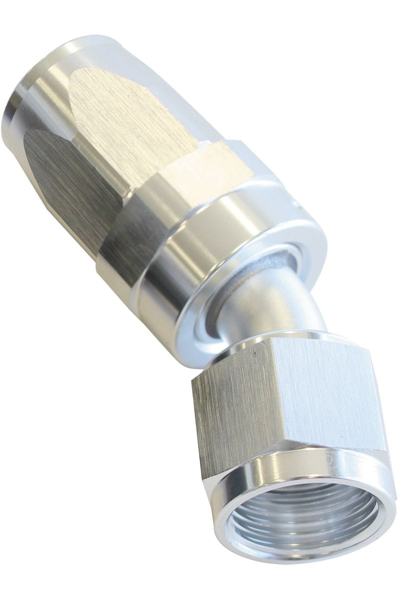 Aeroflow Performance Aeroflow 16 / Silver 100 Series Taper 30° Swivel Hose End. Suit 100 & 450 Series Hose SR