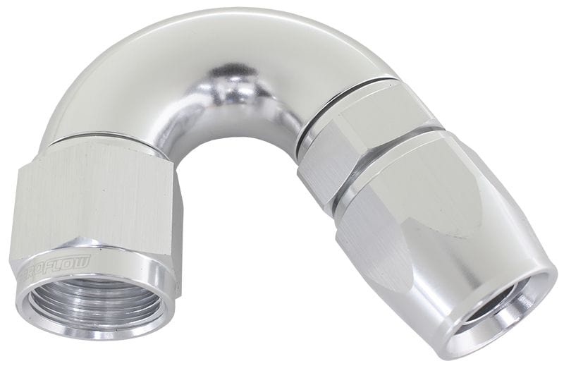 Aeroflow Performance Aeroflow 16 / Silver 570 Series PTFE 150° Hose End AF575. Suits 200 & 250 Series Hose SR