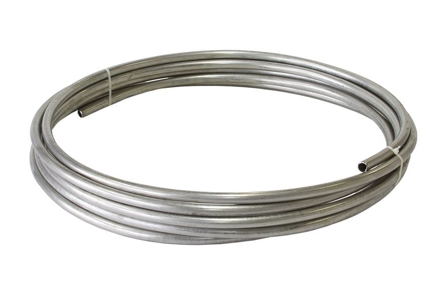 Aeroflow Performance Aeroflow 5/16" / 7.94mm / 7.6M / Stainless Aluminium & Stainless Fuel Line - 7.6M Roll 
 Raw Finish SR