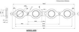 Aeroflow GM LS Stainless Steel Header Flange (AF9551-1035SS)
