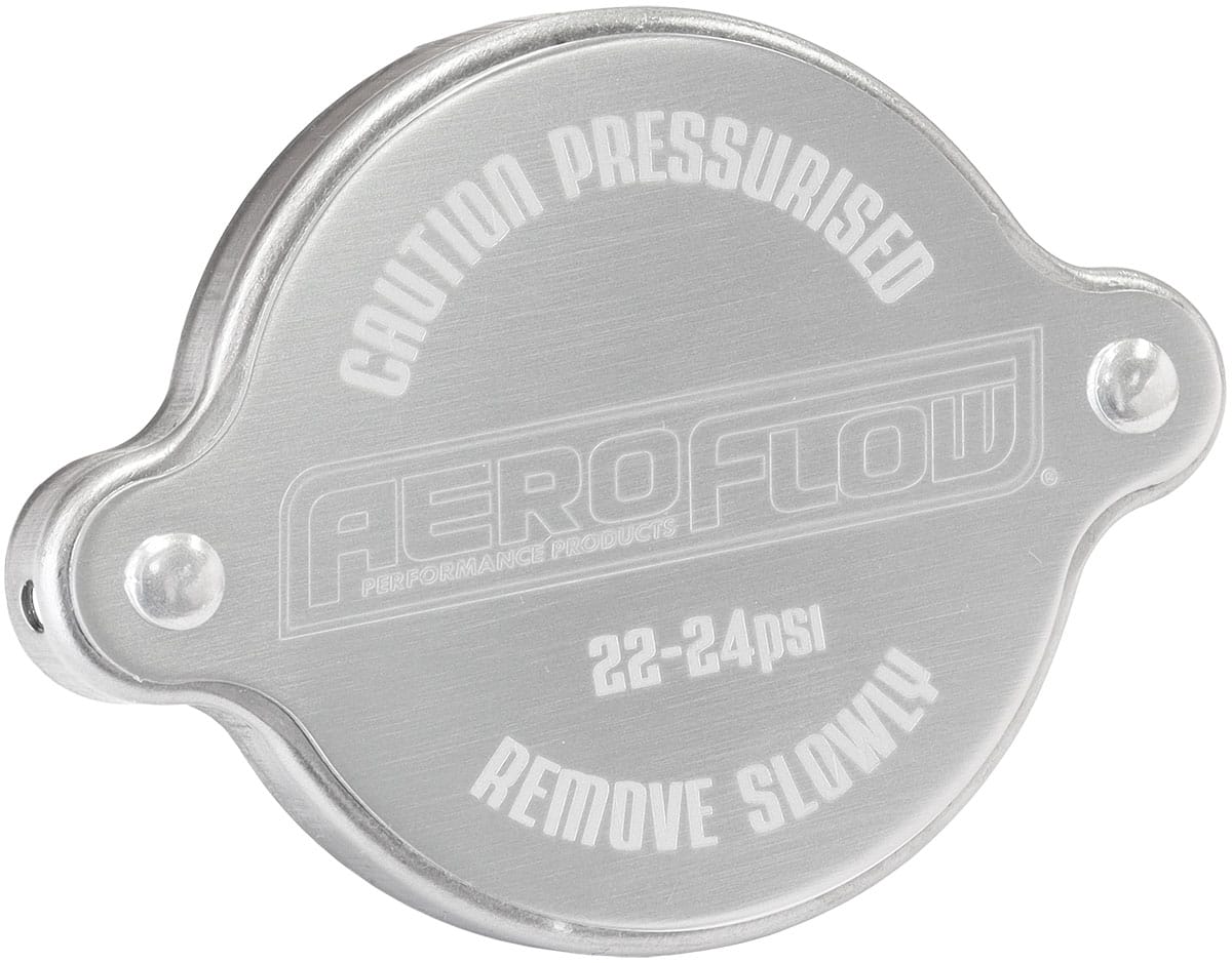 Aeroflow Performance Aeroflow Aeroflow Small Radiator Cap - Silver (AF64-5034S) SR