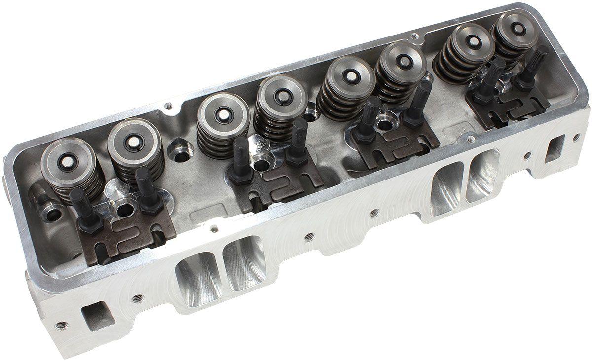 Aeroflow Performance Aeroflow AF95-2401 Complete Small Block Chev 327-350-400 213cc CNC Ported Aluminium Cylinder Heads with 68cc Chamber (Pair)
2.15" x 1.30" Intake Port, 1.45" x 1.50" Exhaust Port SR
