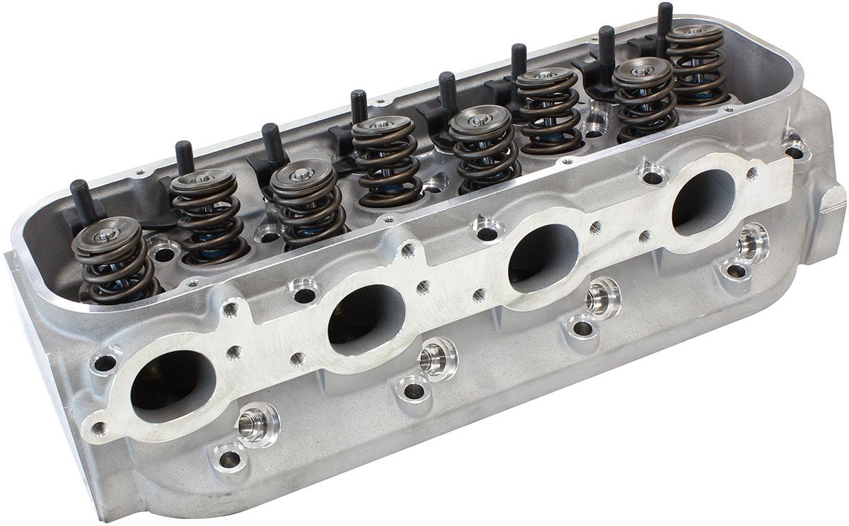 Aeroflow Performance Aeroflow AF95-2427 Complete Big Block Chev 396-454 320cc Aluminium Cylinder Heads with 120cc Chamber (Pair)
2.45" x 1.75" Intake Port, 1.75" x 2.00" Exhaust Port SR
