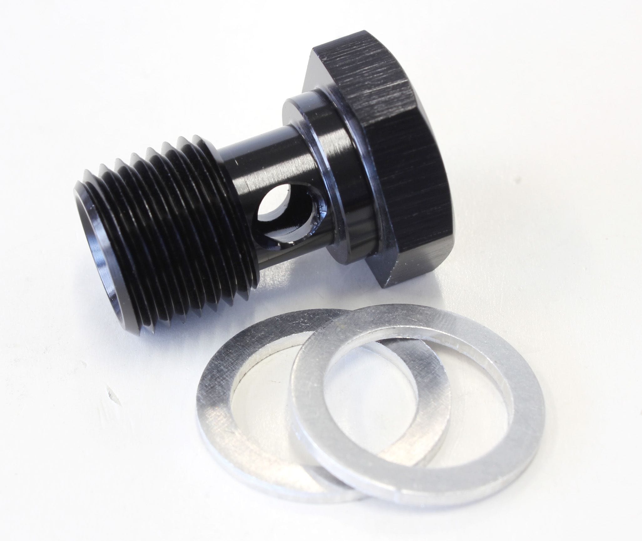 Aeroflow Performance Aeroflow Black Alloy Banjo Bolt M16 x 1.5 AF713 SR